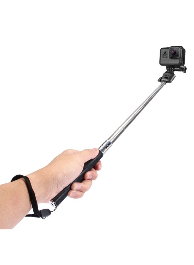 PULUZ PULUZ Extendable Handheld Selfie Monopod for GoPro Hero12 Black / Hero11 /10 /9 /8 /7 /6 /5, Insta360 Ace / Ace Pro, DJI Osmo Action 4 and Other Action Cameras, Length: 22.5-80cm - Image 2