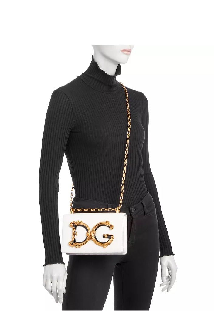 D&G DG GIRLS NAPPA LEATHER SHOULDER BAG - Image 4