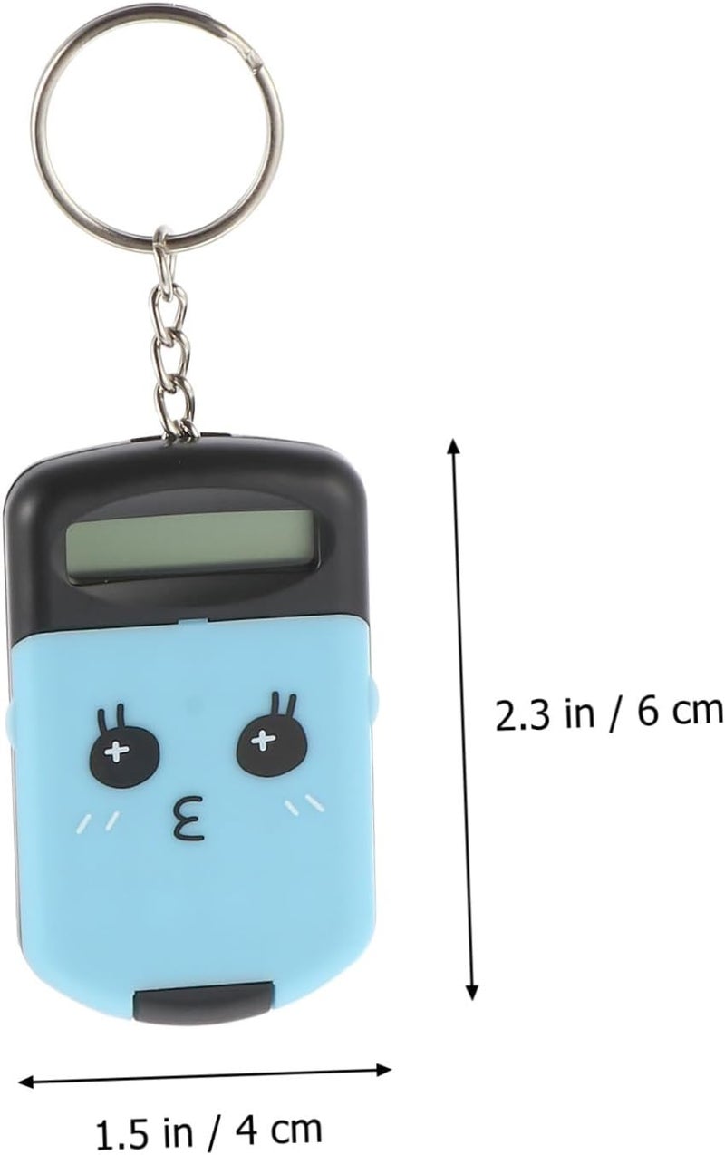2pcs Mini Portable Calculator Set for Students Lightweight Arithmetic Tool LCD Display for School Office and Daily Use Cute Design for Boys and Girls and Adults - Image 2