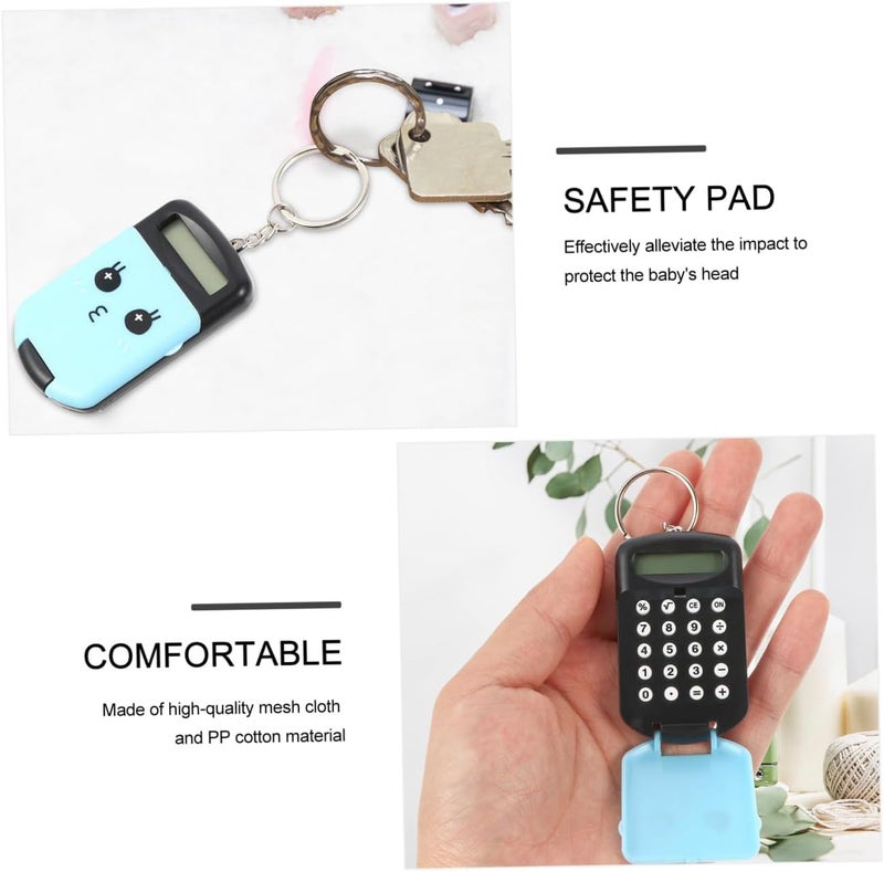 2pcs Mini Portable Calculator Set for Students Lightweight Arithmetic Tool LCD Display for School Office and Daily Use Cute Design for Boys and Girls and Adults - Image 5