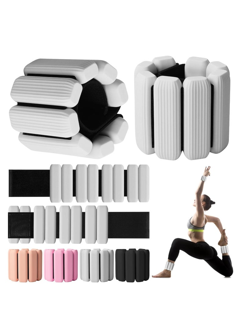 Oasisgalore 2 Pcs Adjustable Wrist Ankle Weights for Women/Men, 2.2lbs (1kg) - for Gym, Yoga, Walking - Image 1