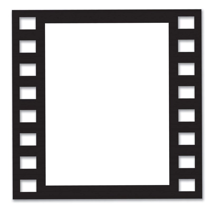 Beistle Black 5 Piece Filmstrip Photo Fun Frames, 12" - Image 1