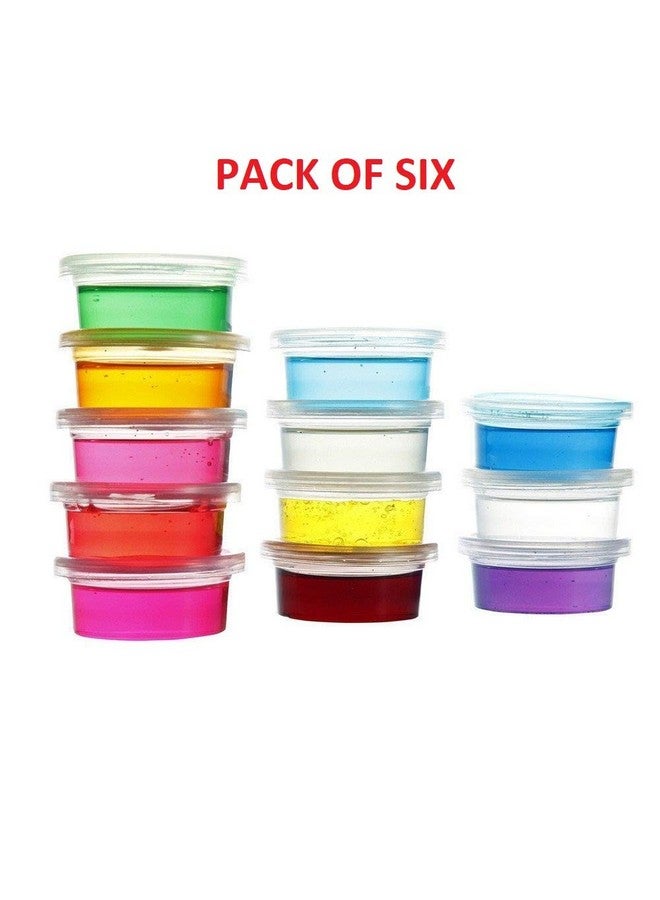 SILLYME Clay Slime Magic Mud, Multicolour, Pack of 6 - Image 3