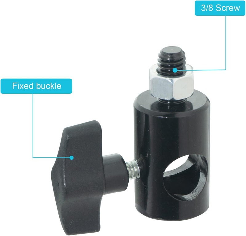 Wellmaking 2PCS Rapid Adapter Convert with 3/8" Screw DSLR Mount Bracket Multi Functional Mount Bracket Adapter, Photo Studio, Light Stand Tip Boom Arm Photo Studio Photography Accessory - Image 4