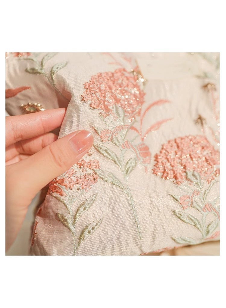 Printed Zipper Make Up Bag Pink 26*19*5cm - Image 3