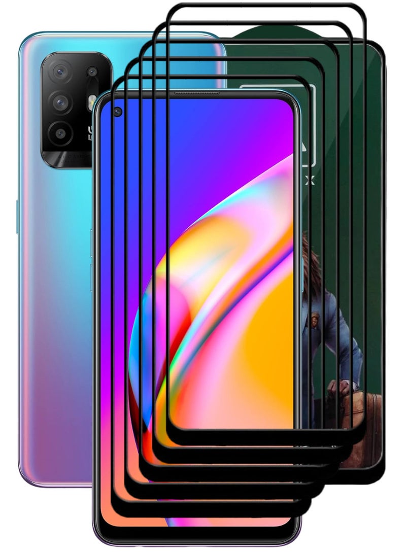 ACLIX 5 Pieces Antistatic ESD Dustproof Premium Quality High Definition Tempered Glass Screen Protector Designed For Oppo A94 5G - Image 1