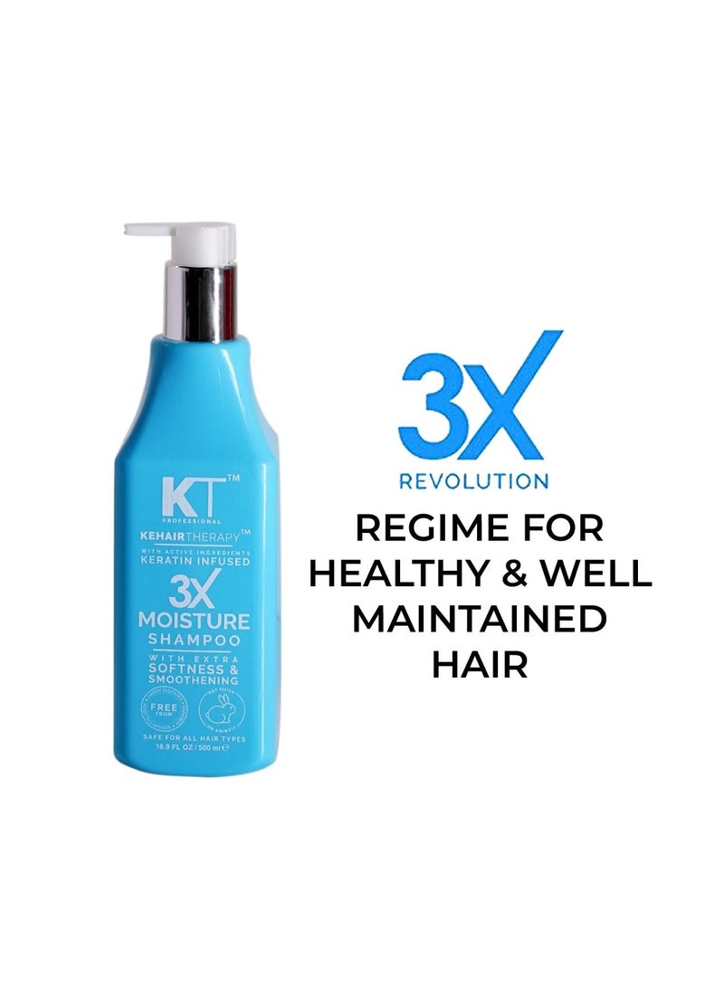 KT Professional Kehairtherapy Keratin Protein Sulfate free Moisture Shampoo Sulfate Paraben Free - Image 2