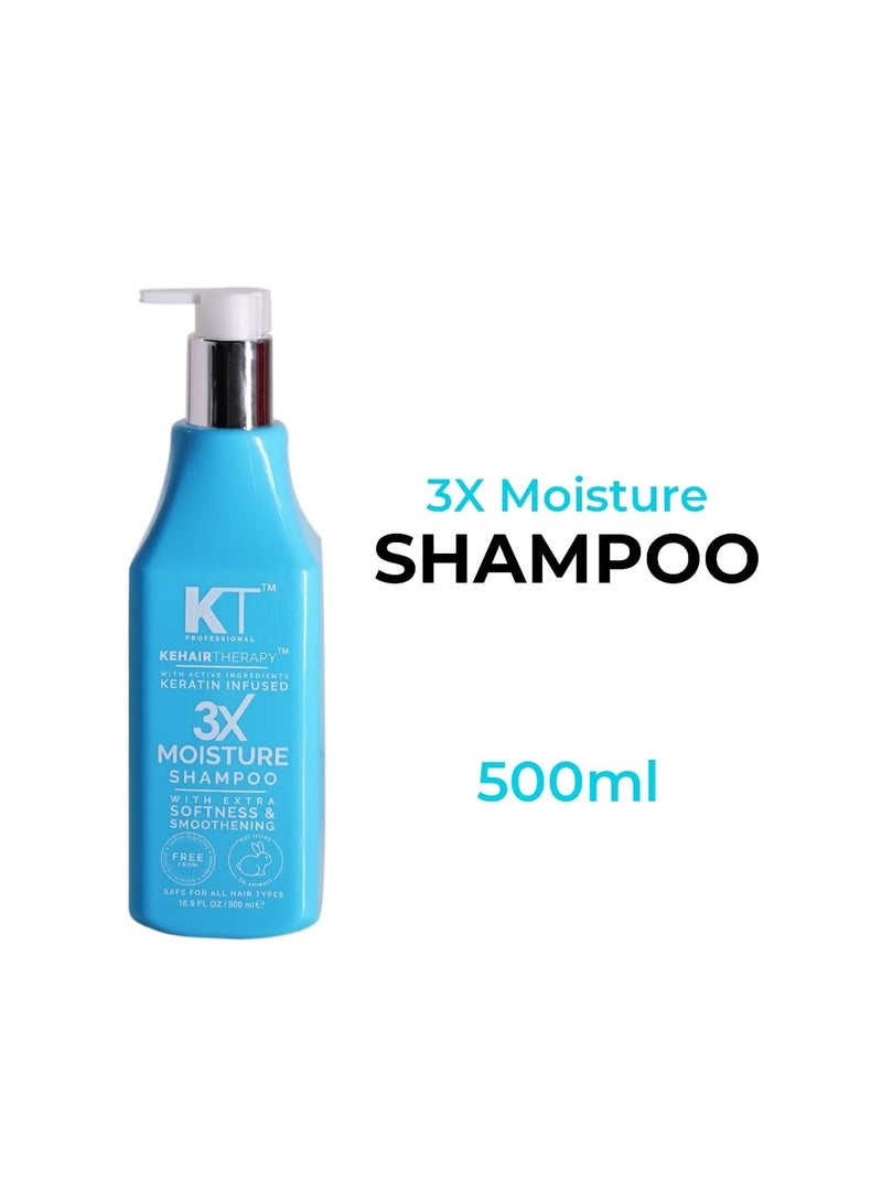 KT Professional Kehairtherapy Keratin Protein Sulfate free Moisture Shampoo Sulfate Paraben Free - Image 4