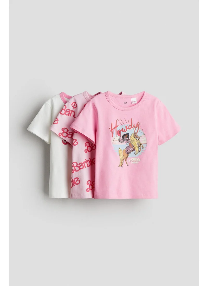 H&M 3-pack printed jersey tops