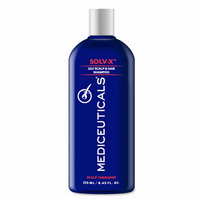 Mediceuticals SolvX Shampoo  For Oily Hair and Scalp  Scalp Acne Shampoo for Men Women and Teens 845 oz 250 ml