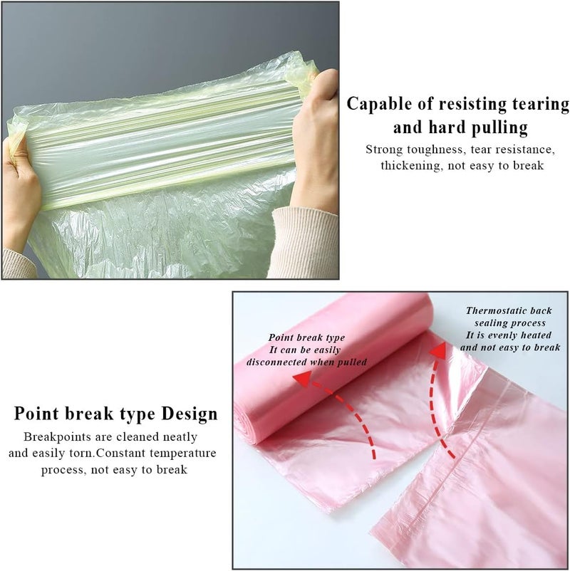 SWOPPLY Bin Bags 240 Counts 15L Trash Bag Garbage Bags Leak Proof Plastic Waste Bags Rolls for Kitchen Bathroom Bedroom Office Garden PACK OF 12 PCS - Image 5