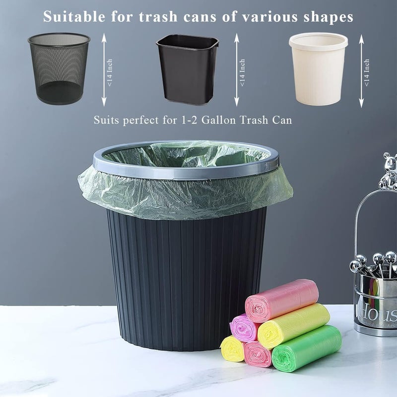 SWOPPLY Bin Bags 240 Counts 15L Trash Bag Garbage Bags Leak Proof Plastic Waste Bags Rolls for Kitchen Bathroom Bedroom Office Garden PACK OF 12 PCS - Image 4
