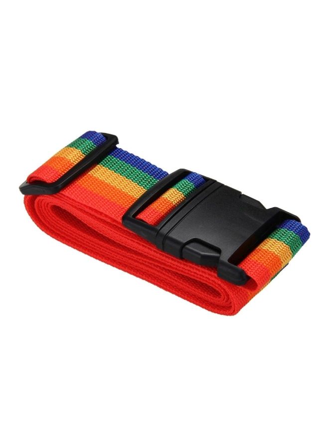 NIBEMINENT Adjustable Luggage Strap Red/Orange/Purple  - Image 1