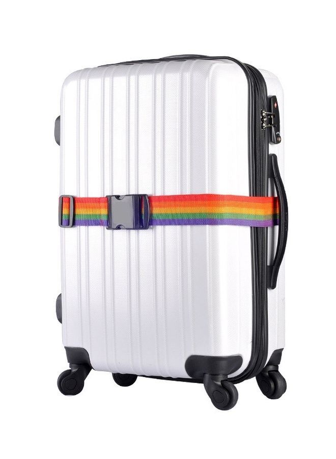 NIBEMINENT Adjustable Luggage Strap Red/Orange/Purple  - Image 3