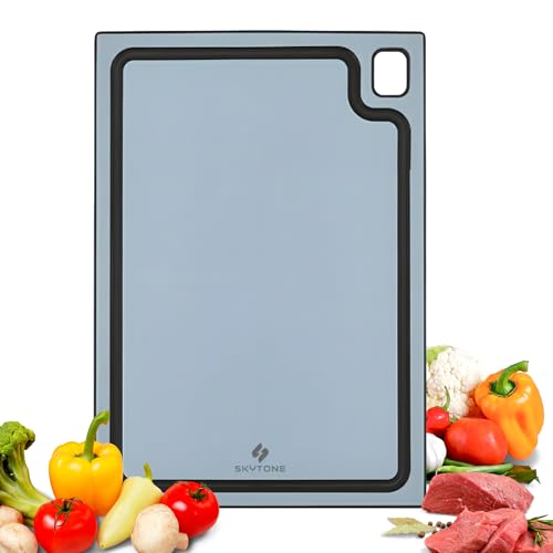 SKYTONE Chopping Board, Odour-Free, Eco-Friendly, Bacteria Resistant PP Chopping Board|Knife-Friendly, Heat Resistant|Cutting Board for Vegetables, Fruits Cutter, Meat Chopping(Size:- 35 * 25 CM) - Image 1