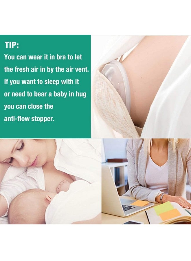 Snowie Soft ® 2-Pack Reusable Nipple Caps For Breastfeeding Mothers - 3.2Cm Food Grade Silicone & Pp Material, Leak-Proof Breast Milk Collector Shell, Convenient - Image 4