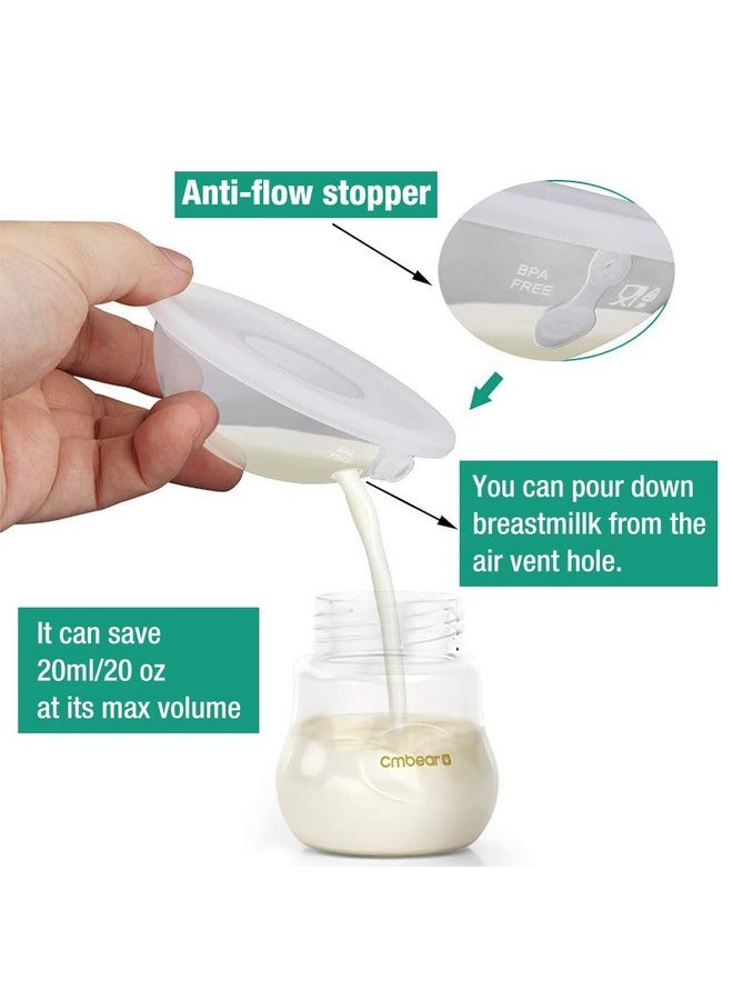 Snowie Soft ® 2-Pack Reusable Nipple Caps For Breastfeeding Mothers - 3.2Cm Food Grade Silicone & Pp Material, Leak-Proof Breast Milk Collector Shell, Convenient - Image 3