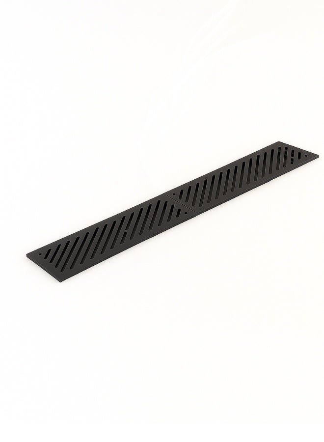 Dakota Floor Channel Grating | Drainage Channel Gratting with Bottom Trunch  for Garage, Water Rain Storm, Under Ground Parking, Under the Villa Gate, Service Center, Animal Farm,Wet Room, Garden, Driveway – 100x15 cm HDPE Plastic C-250 (25 Ton) Ductile Grating, 1Mtr Length, Heavy Duty Ductile Iron Gratting EN-1433. Made in Italy - Image 5