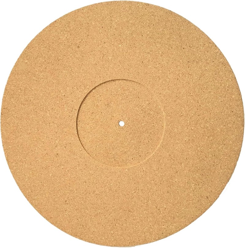 3Mm Cork Slipmat for Turntables, 2-Inch Anti-Static Record Mat, Audiophile Sound Enhancer - Image 1