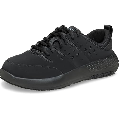 Crocs Men's On The Clock Work Sneakers, Triple Black, 11.5 - Image 1