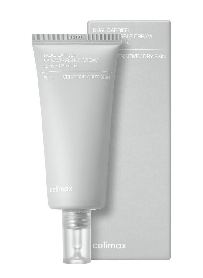 celimax Dual Barrier Skin Wearable Cream | Long Lasting Cream Face Moisturizer With Ceramides, Hyaluronic Acid, Moisturizing, Hydrating, Soothing, Repairing, Day & Night Cream, 50Ml  - Image 1