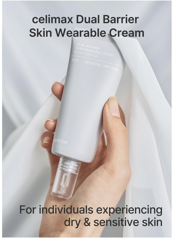 celimax Dual Barrier Skin Wearable Cream | Long Lasting Cream Face Moisturizer With Ceramides, Hyaluronic Acid, Moisturizing, Hydrating, Soothing, Repairing, Day & Night Cream, 50Ml  - Image 2