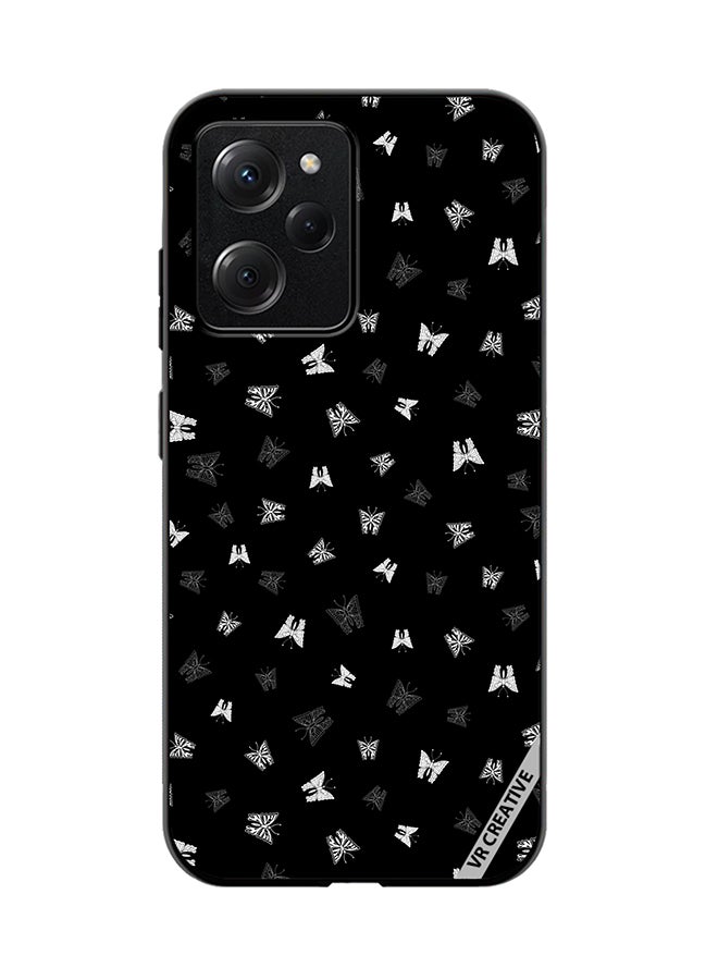 VR CREATIVE Protective Case Cover For Xioami Pcoo X5 Pro Butterfly Black And White Design Multicolour - Image 1