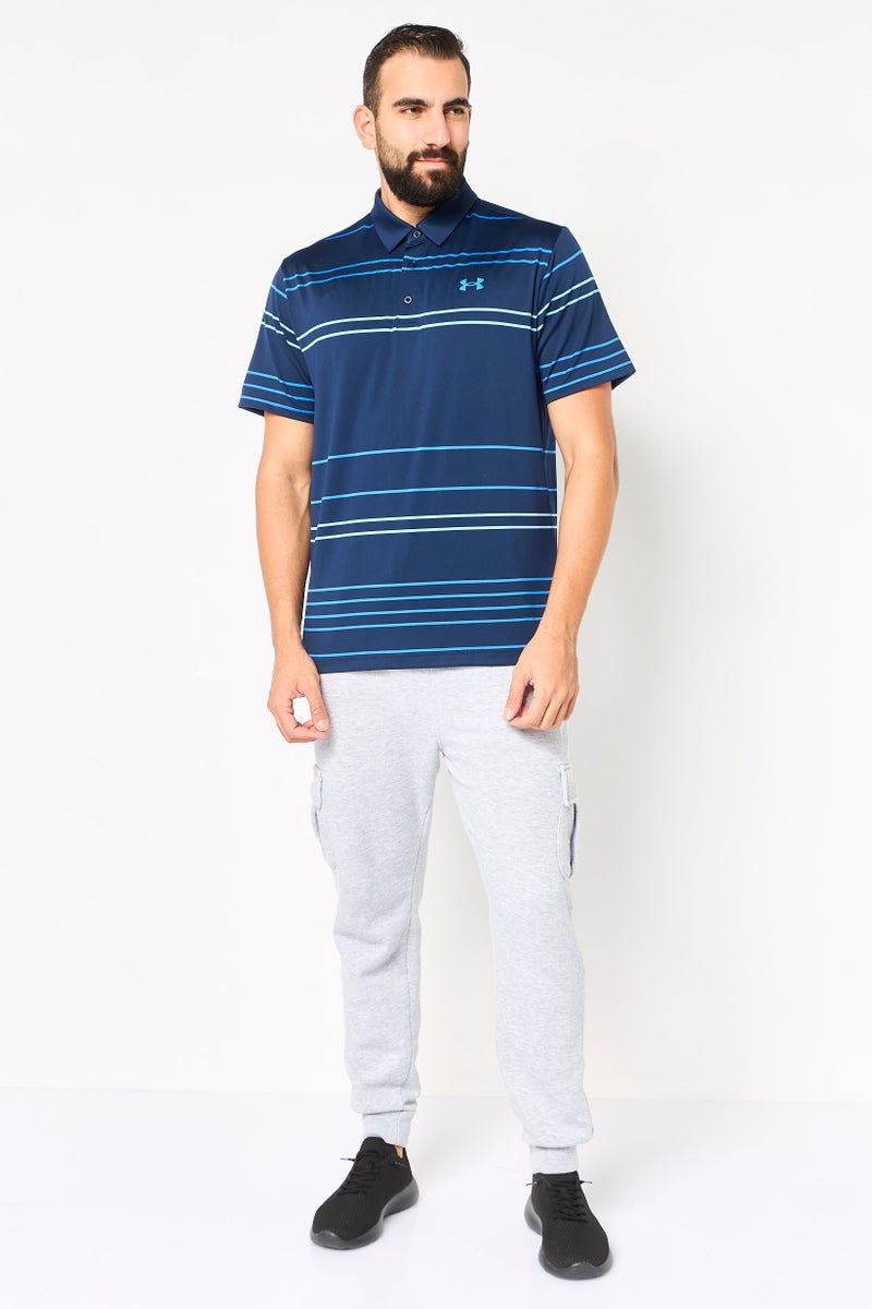 UNDER ARMOUR Men Loose Fit Short Sleeve Playoff Golf Polo Shirt, Multicolor - Image 2