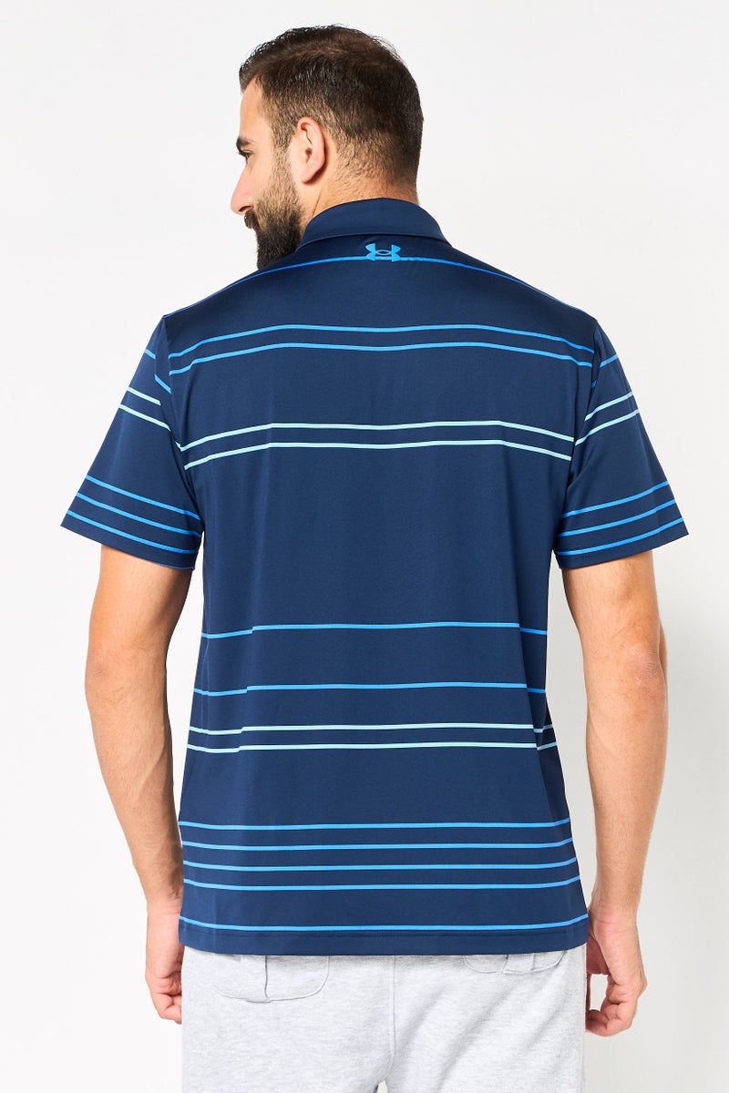 UNDER ARMOUR Men Loose Fit Short Sleeve Playoff Golf Polo Shirt, Multicolor - Image 4