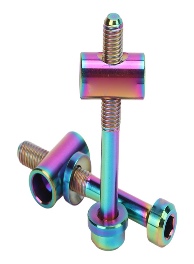 RISK 2 PCS RISK M5 X 40mm Bike Seatpost Screw Seat Post Fixing Screw Bike DIY Replacement Parts Dazzling - Image 2