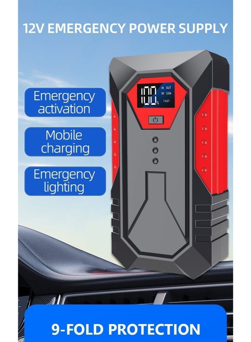 ديقيساند 18800mAh مشغل سيارة 2000A 12V بنك طاقة محمول معزز بطارية السيارة جهاز تشغيل السيارة 12V صندوق تشغيل محمول شاحن بطارية سيارة ذكي أوتوماتيكي للبنزين 6.0L ديزل 4.0L - Image 5