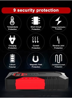 Generic 18000mAh Car Jump Starter Portable Power Bank Car Battery Booster 1200A 12V Car Starting Device for Petrol 6.0L Diesel 4.0L  - Image 5