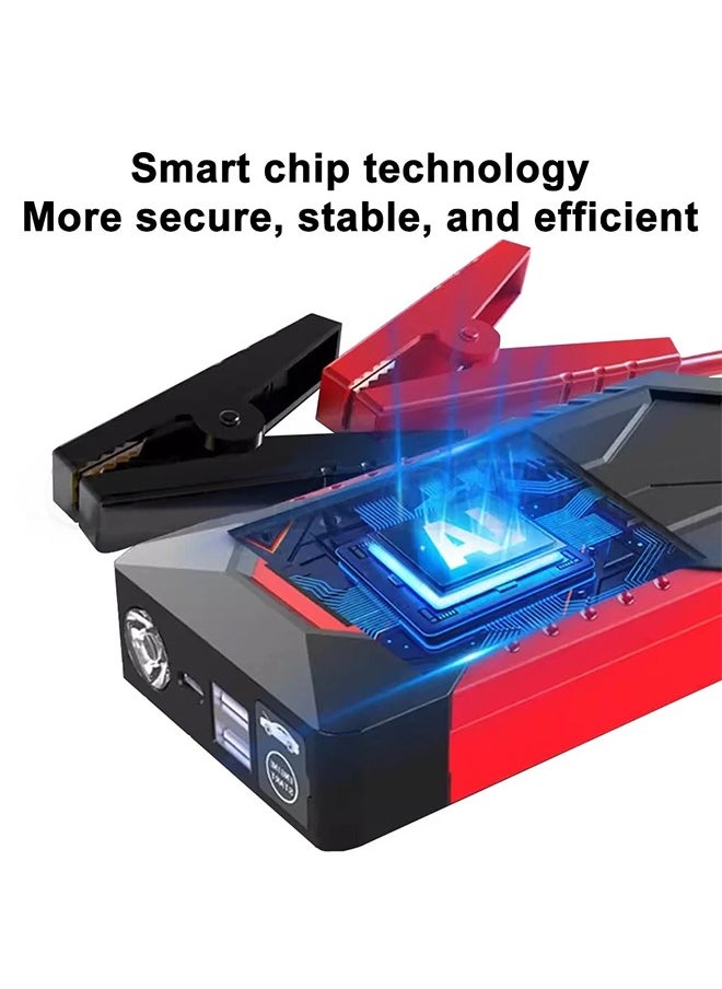 18000mAh Car Jump Starter Portable Power Bank Car Battery Booster 1200A 12V Car Starting Device for Petrol 6.0L Diesel 4.0L