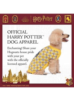 Harry Potter Harry Potter Hufflepuff Pet Sweater - Medium | Costumes for Dogs, Dog Pullover Sweater | Dog Apparel & Accessories for Hogwarts Houses, Hufflepuff, Yellow  - Image 3
