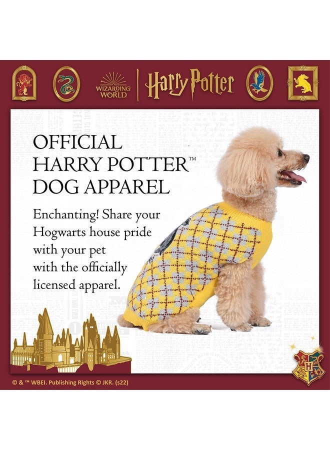 Harry Potter Hufflepuff Pet Sweater - Medium | Costumes for Dogs, Dog Pullover Sweater | Dog Apparel & Accessories for Hogwarts Houses, Hufflepuff, Yellow - Image 3