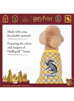 Harry Potter Harry Potter Hufflepuff Pet Sweater - Medium | Costumes for Dogs, Dog Pullover Sweater | Dog Apparel & Accessories for Hogwarts Houses, Hufflepuff, Yellow  - Image 4