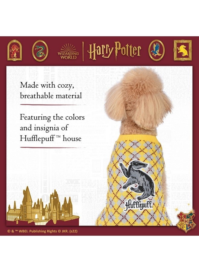 Harry Potter Hufflepuff Pet Sweater - Medium | Costumes for Dogs, Dog Pullover Sweater | Dog Apparel & Accessories for Hogwarts Houses, Hufflepuff, Yellow - Image 4