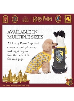 Harry Potter Harry Potter Hufflepuff Pet Sweater - Medium | Costumes for Dogs, Dog Pullover Sweater | Dog Apparel & Accessories for Hogwarts Houses, Hufflepuff, Yellow  - Image 5