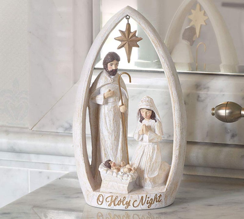 burton+BURTON Burton 9733809 Holy Family Nativity Decor, Resin - Image 5