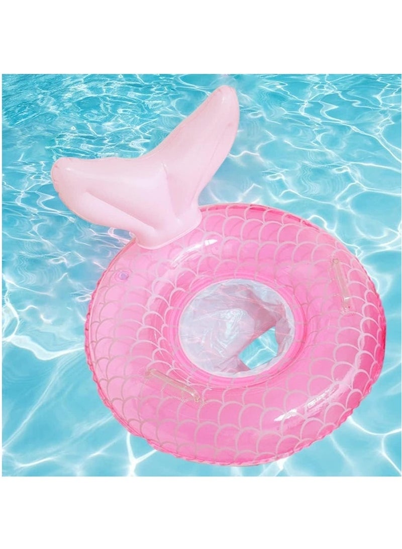 GIFT Baby Swimming Float Inflatable Swim Ring Cute Floaties with Seat and Handle Children Waist Float Ring Fun Water Raft Lounge Party Supplies for Infant Toddler Kids Children Age 0-5 Year Old  - Image 5