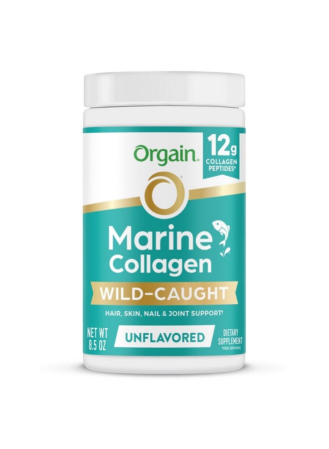 Orgain Orgain Wild-Caught Marine Collagen Peptides Powder for Women & Men, Hair, Skin, Nail & Joint Support Supplement, 12g Collagen Per Serving, Pescatarian & Paleo, Non-GMO, Unflavored, Type I & III, 8.5oz  - Image 1