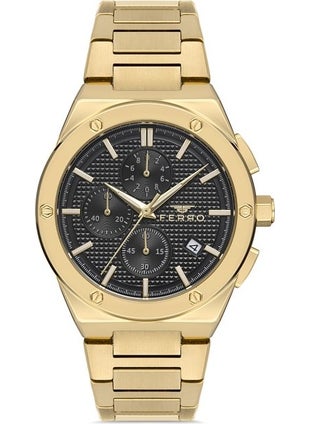 FERRO FM41102A-B6 44 mm Gold Color Men's Wristwatch  - Image 1