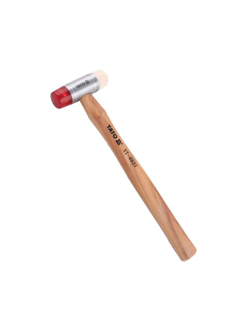 YATO PU & Nylon Head Mallet 28mm Wooden Handle YT-4631