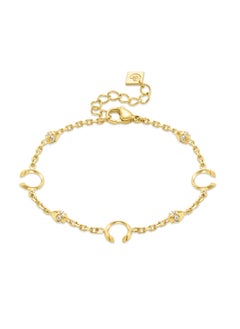 CERRUTI 1881 Alessia Gold Plated with Dazzling 'C' Charms Bracelet for Women  - Image 1