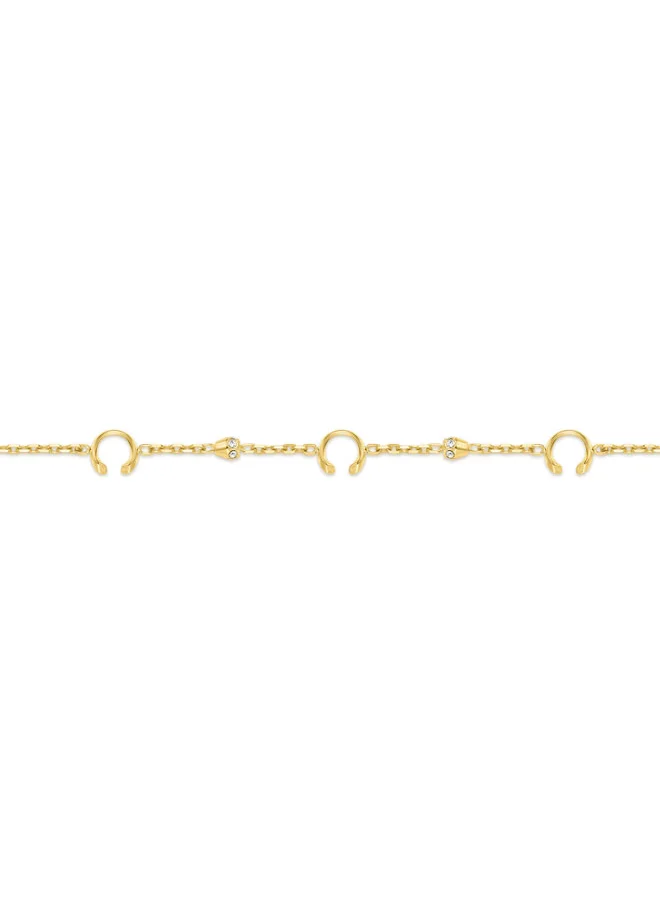 CERRUTI 1881 Alessia Gold Plated with Dazzling 'C' Charms Bracelet for Women