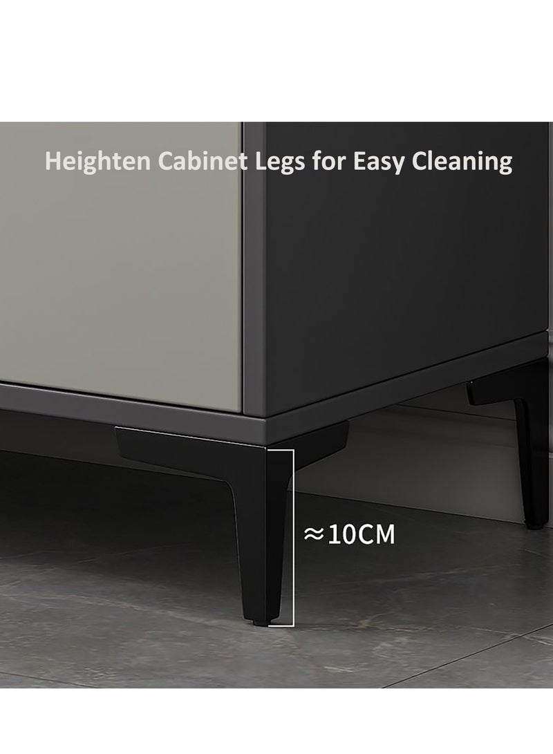 YY-ريشير جانب القهوة بار مجلس الوزراء بوفيه مجلس الوزراء ، خزانة تخزين المطبخ المنزلي مع الدرجات والأبواب للممر ، غرفة الطعام ، غرفة المعيشة وغرفة النوم ، 120 سم - Image 5