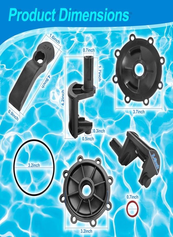LUKYER 2-Port/3-Port Pool Valve Rebuild Kit Complete Compatible with Jandy Neverlube 2-way/3-way Valve Only. - Image 5