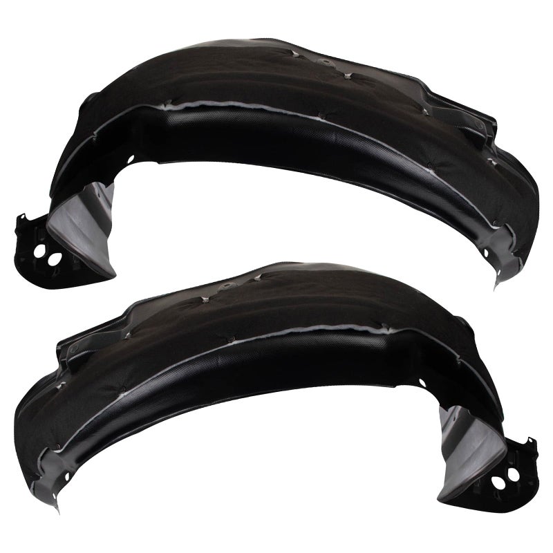 TRQ Front Inner Fender Liner Set Compatible with 20132015 Honda Accord HO1248150 HO1249150