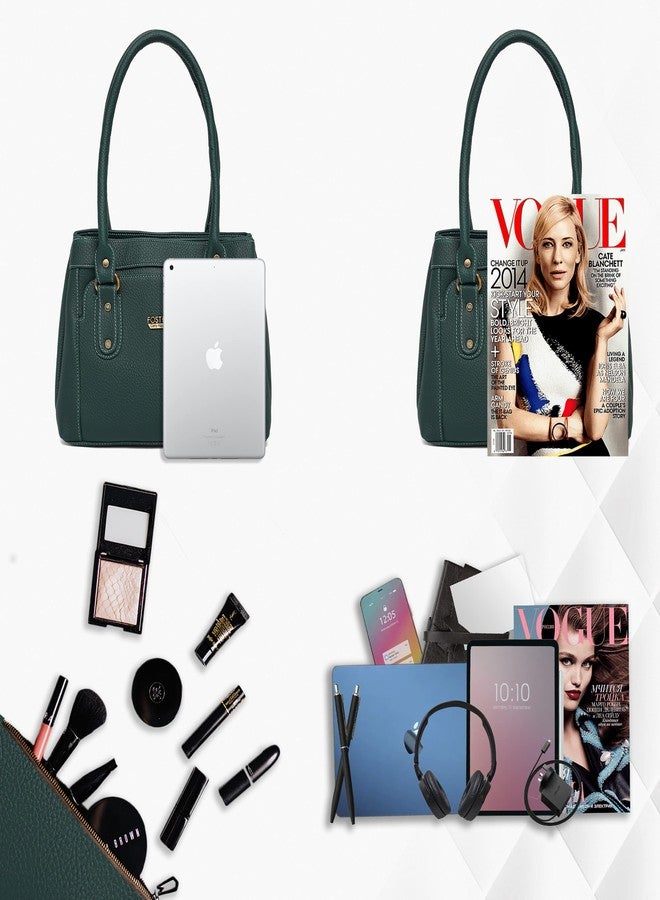 Fostelo Women's Felisa Satchel Tote Handbag for Women | Ladies Purse | Stylish Shoulder Bag | Gift For Women | Green - Image 4