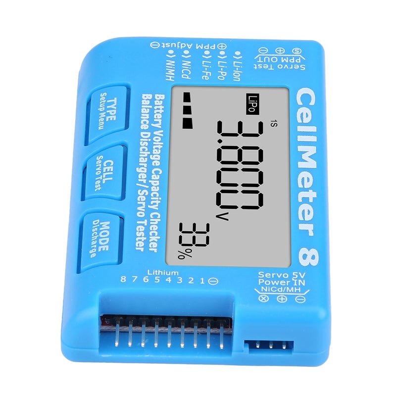 RC CellMeter 8 Digital Battery Capacity Voltage Checker Meter LiPo Li lon NiMH RC CellMeter 8 - Image 4